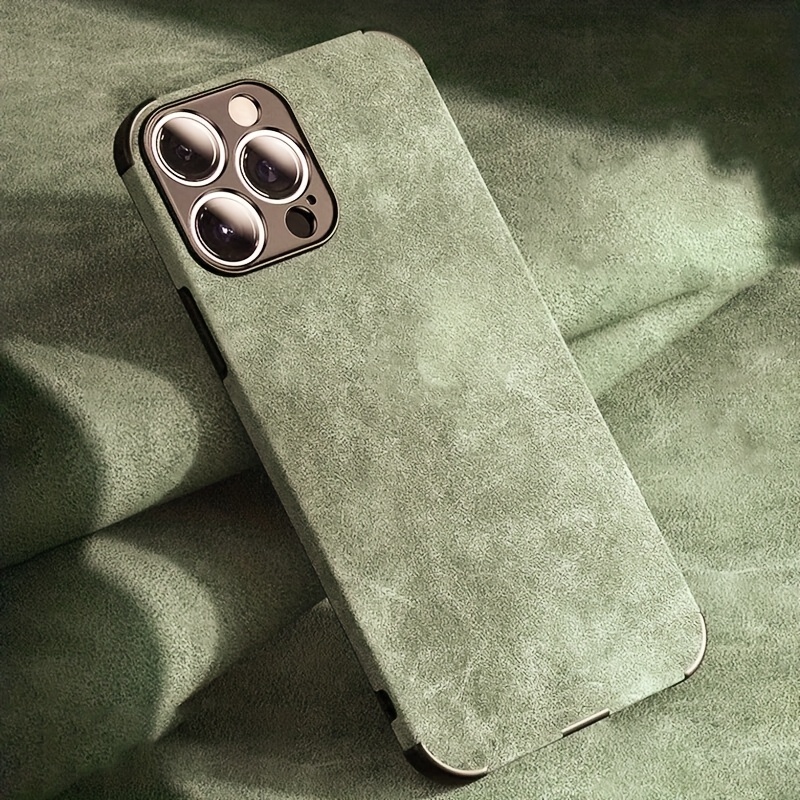 Image of Phone Case: Cteglodrix Matte Synthetic Leather Case For Iphone 16/15/14/13/12/11 Pro Max/x/xr/xs/7/8 Plus