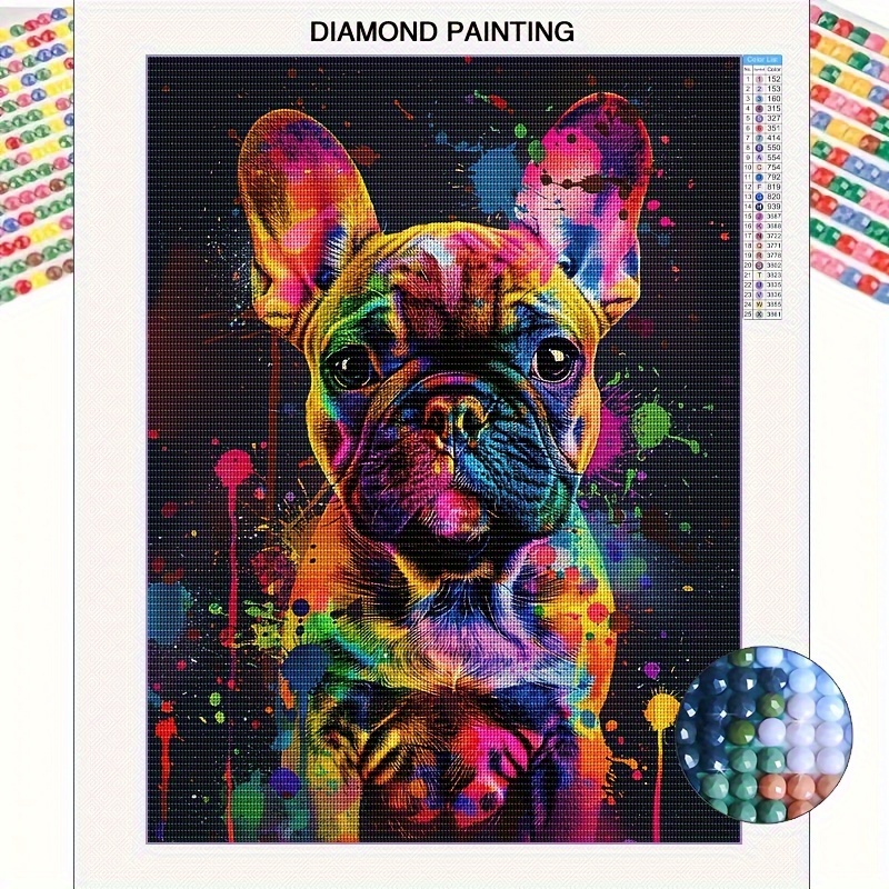 Kit De Pintura De Diamantes 5D Para Niños, Marco De Madera De 7,1 ''* 7,1'', Artes Y Manualidades De Diamantes Para Niños, Arte De Gemas De Edad, Arte De Puntos, Regalo, Pintura