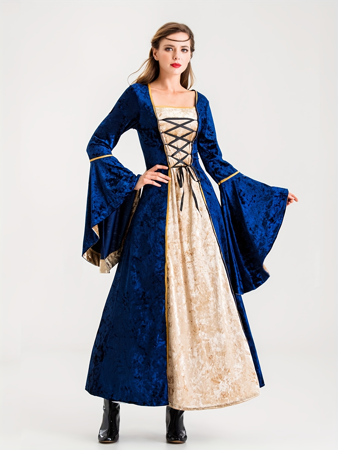 open lace back dress Amazon.com: Halloween Costumes Woman Vintage Ball Gown Dress Medieval Renaissance  Dresses Plus Size Gothic Party Dress Army Green : Clothing, Shoes & Jewelry