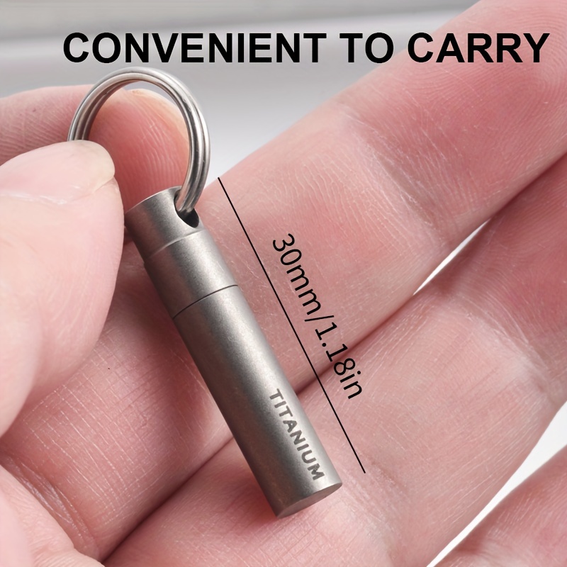 1pc titanium alloy sim card   tool keychain multi functional electronic reset key ring unisex gift sporty style Product details 2