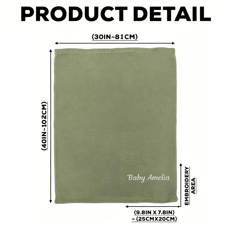 Custom Embroidered Blanket, Soft and Durable, Machine Washable