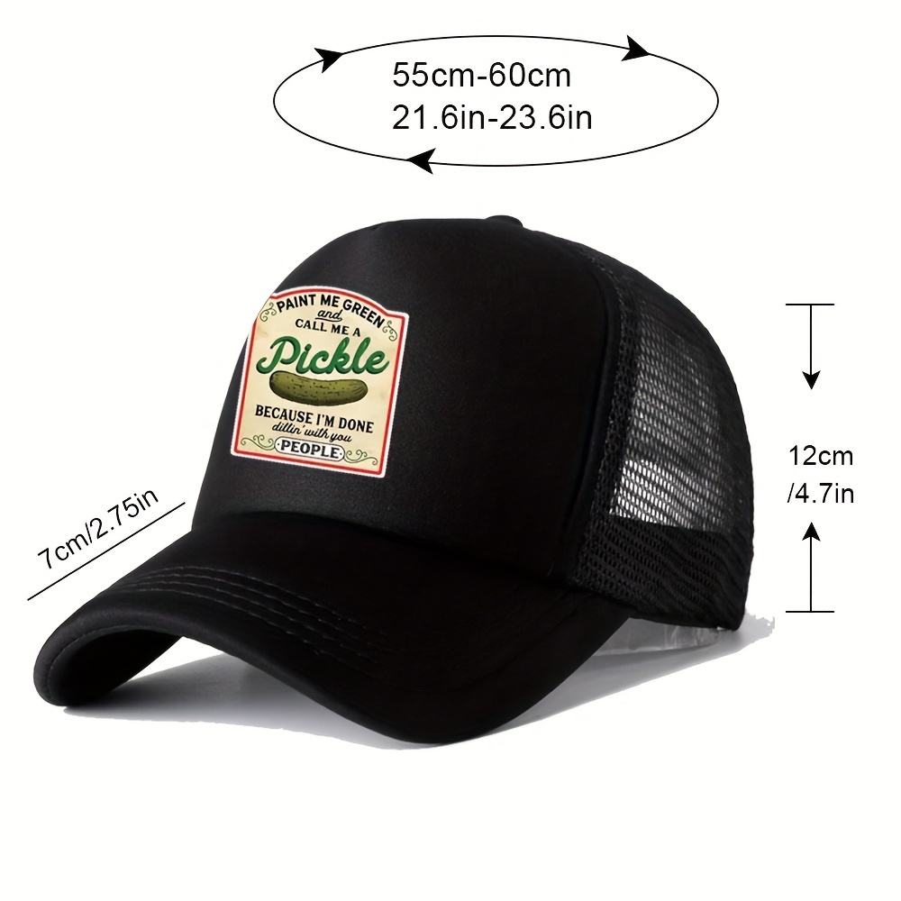 1pc Mens Casual Fashion Baseball Travel Sunscreen Breathable Sunshade Net  Hat Trendy Brand Driver Hat All Match Baseball - Jewelry & Accessories -  Temu
