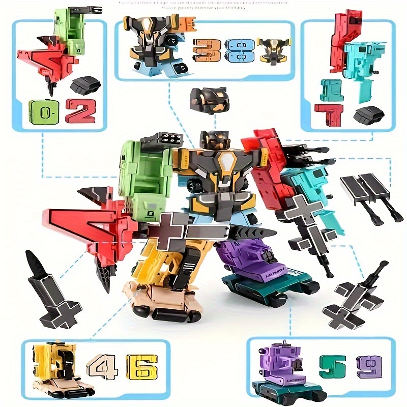 Robot Model Kit for Kids, Vehicle Shape DIY Building Set