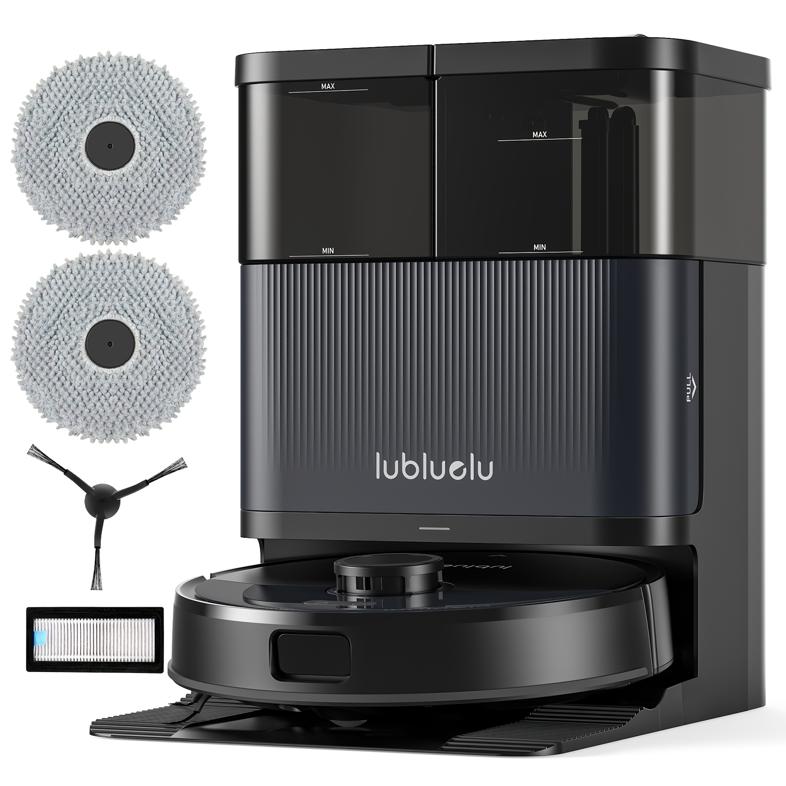 E-shop Lubluelu Smart Roboter Staubsauger & Wischfunktion Kombi – Ideal für Tierhaarentfernung, 10000Pa Kraftvoller Saugkraft, 3-in-1