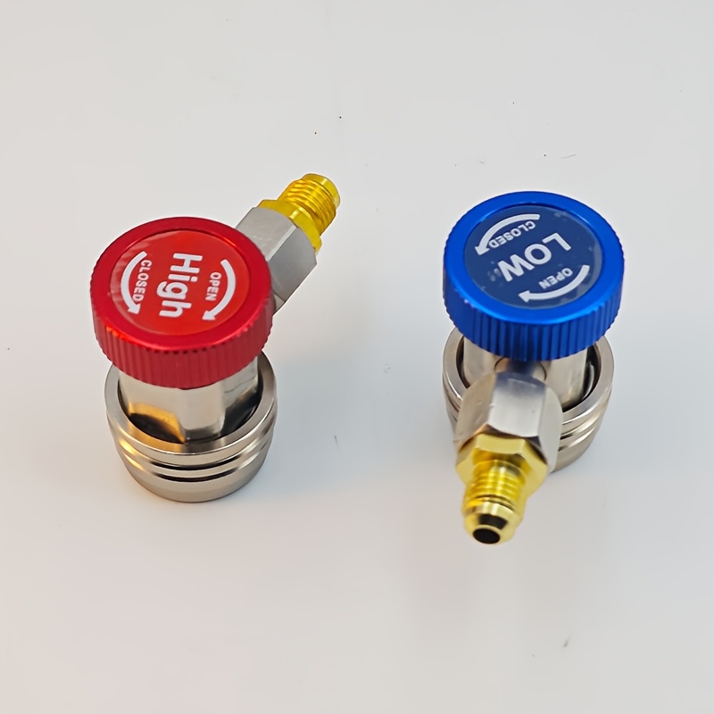 TEMU The Adjustable Quick Connector Adapter For R134a Features A Design That Easily Disconnects From Interface For High And Connections In Vehicles,