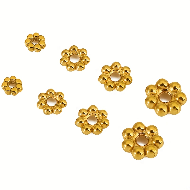30pcs Never Fade Stainless Steel Beads for Jewelry Making