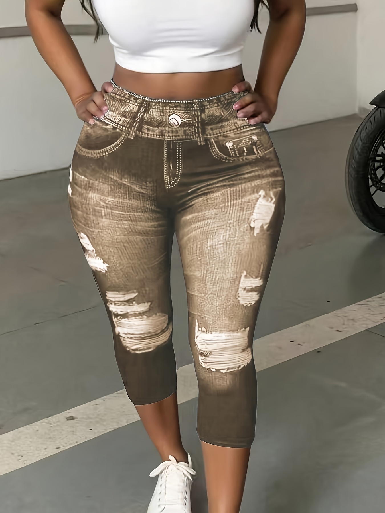 printed pants not denim   size printed pants not   denim   size womens plus size   denim fashion capri pants