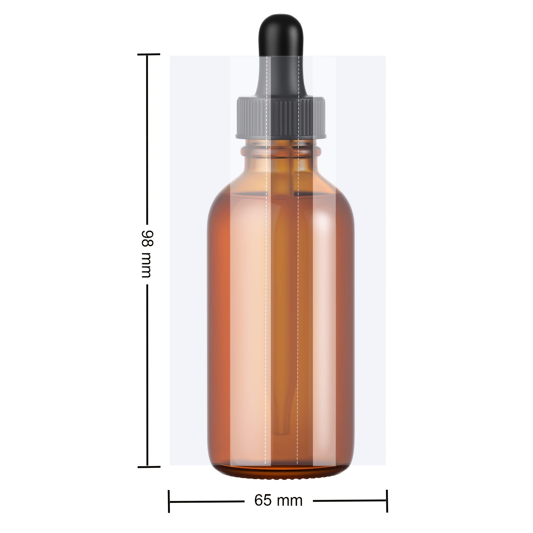 TEMU 200 piezas de cápsulas termorretráctiles perforadas transparentes para botellas de aceites esenciales de 50 ml, envase en tubo preencogido para