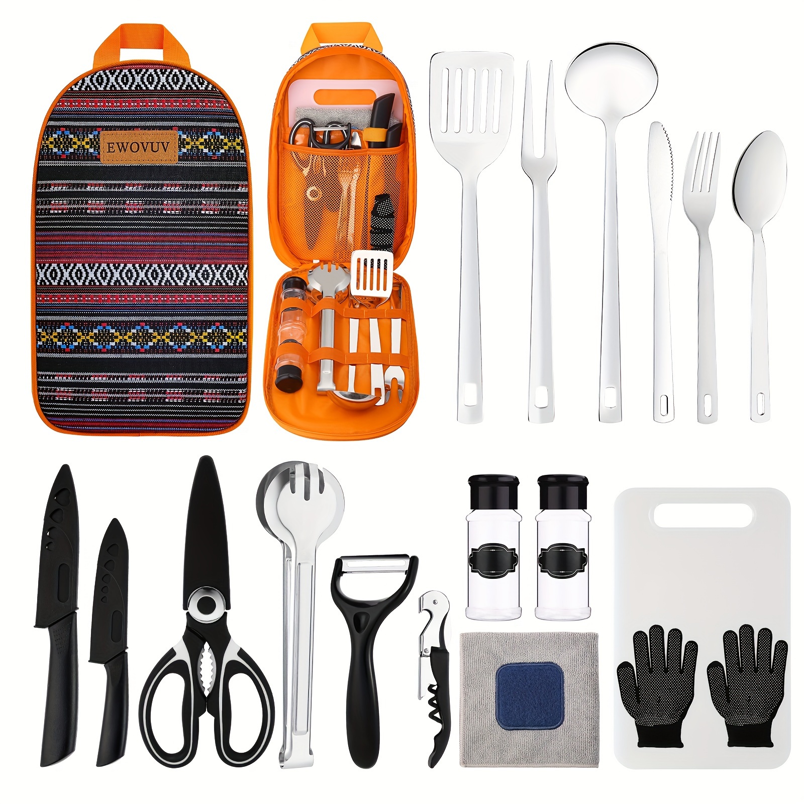 

Camping Cooking Utensils Set Camping Essentials Cookware Accessories Gear Camper Tent Camp Kitchen Rv Gadgets Outdoor Stove Portable Picnic Gifts Bbq Stuff