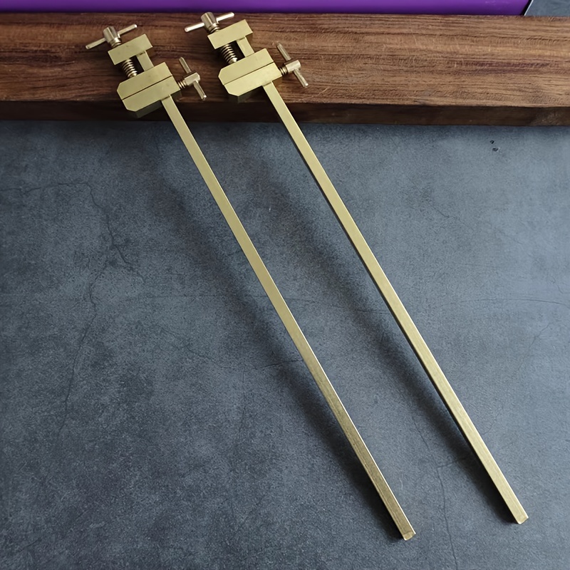 E-shop 2er-Set Japanische Stil Messing Holzklammern - Präzise Parallelspannungsdruck für Sichere Plattenpositionierung, Ideal für
