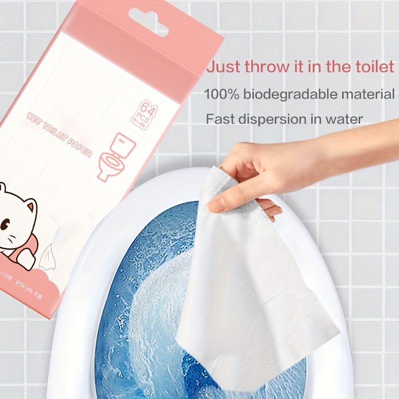 

8 Packs Moist Toilet Towels, Wet Wipes For Private Care Of Both Men And Women, Wet Toilet Paper For Wiping Buttocks, Suitable For Home, Outdoor Camping, And Travel, 8pcs/pack
