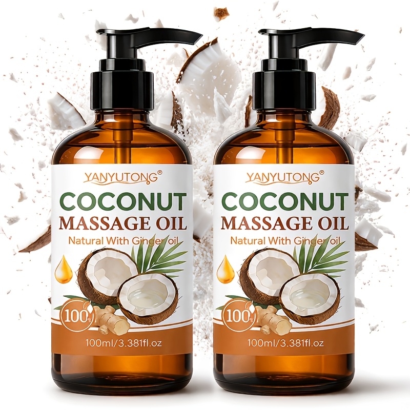 2 Bottles Of Massage Oil; Moisturizes Dry Skin And Is Suitable For Massage, Skincare, Use, Bathing, And More