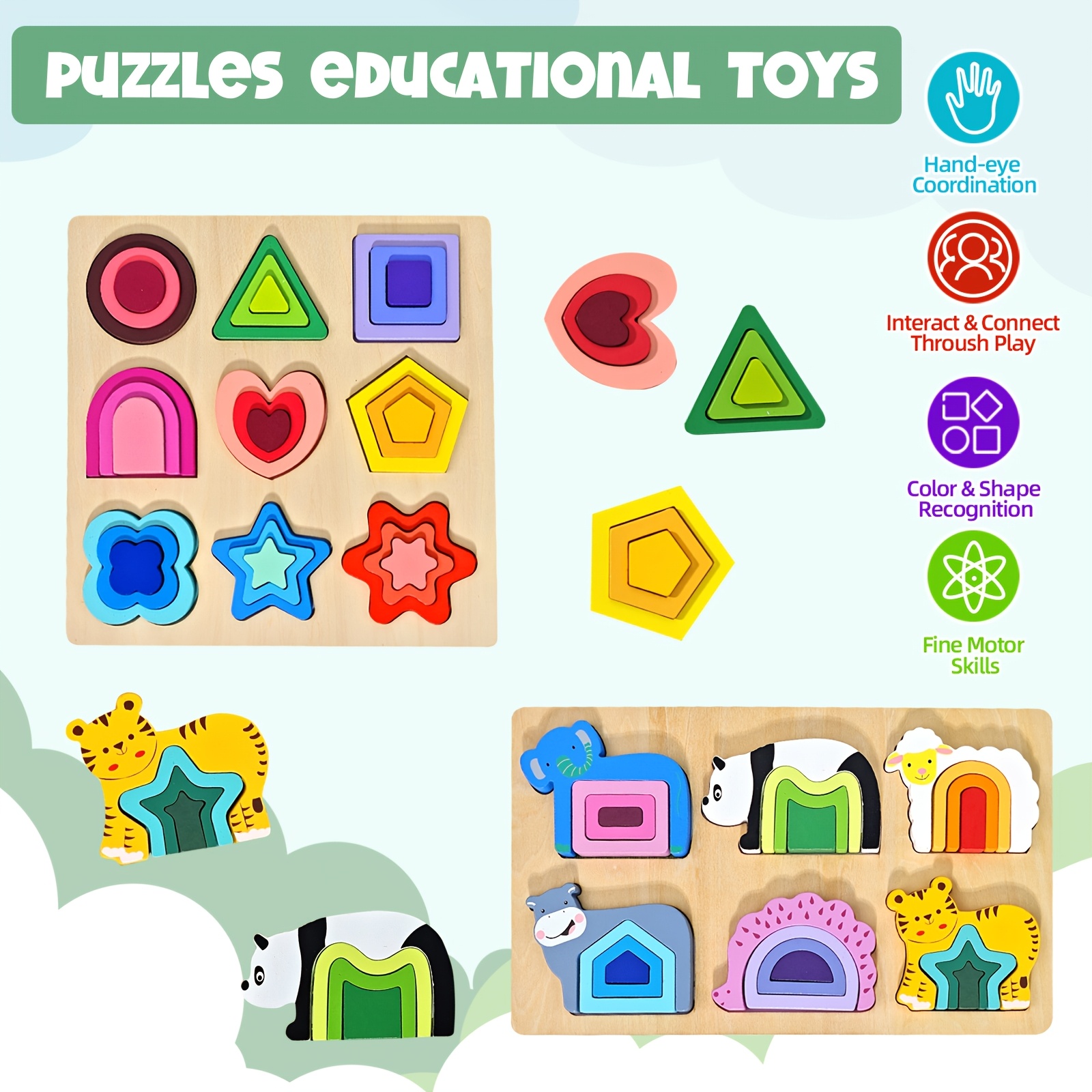Wooden Puzzles for Kids