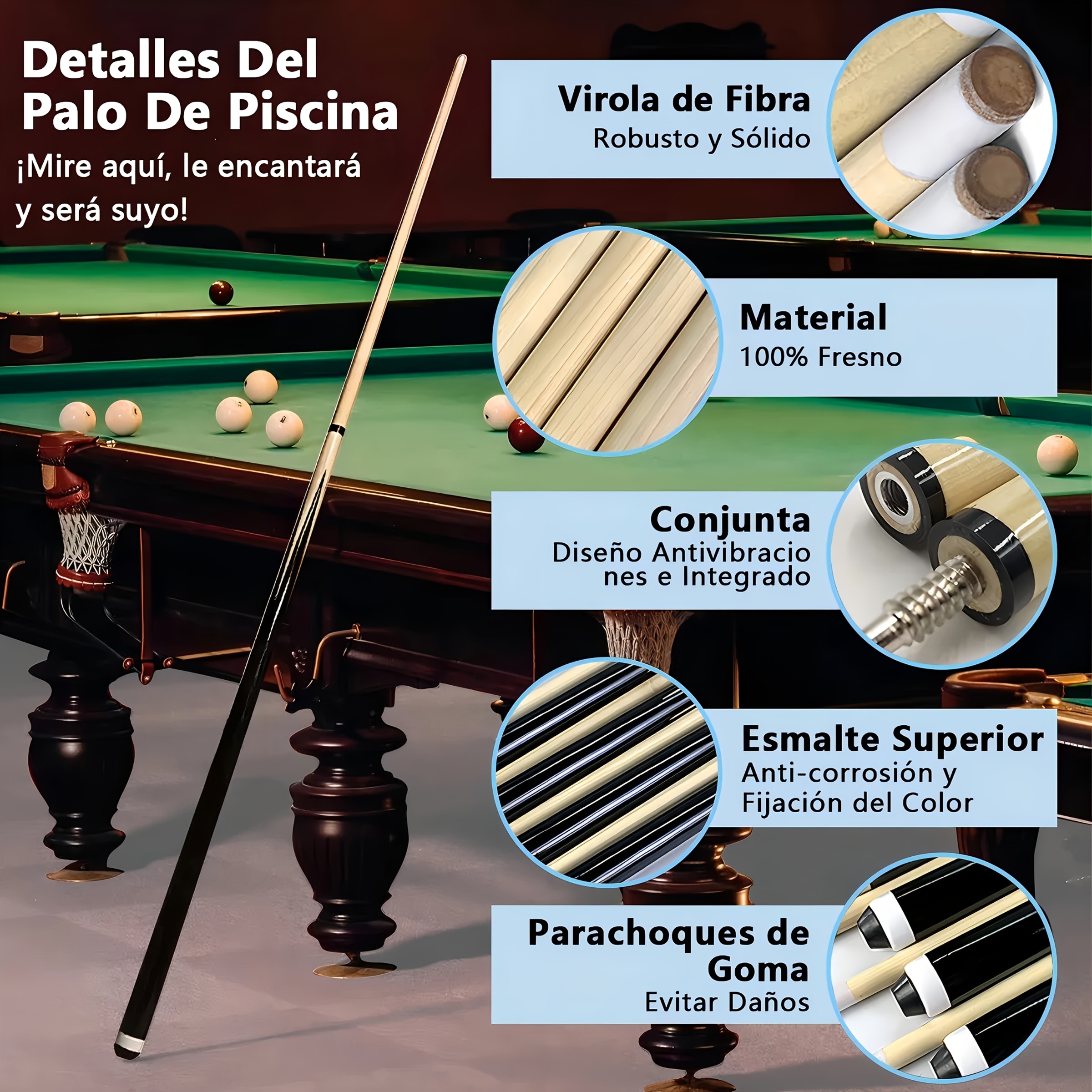 pool stick cue sold on Temu United States