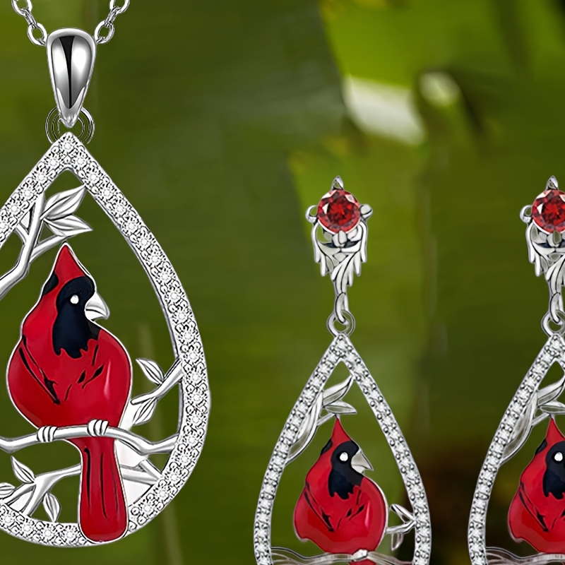 

Elegant 3pcs Pendant Jewelry Set - Alloy Necklace & Earrings, Perfect Christmas Or New Year Gift For Daughter And Granddaughter, As A Christmas And New Year Gift
