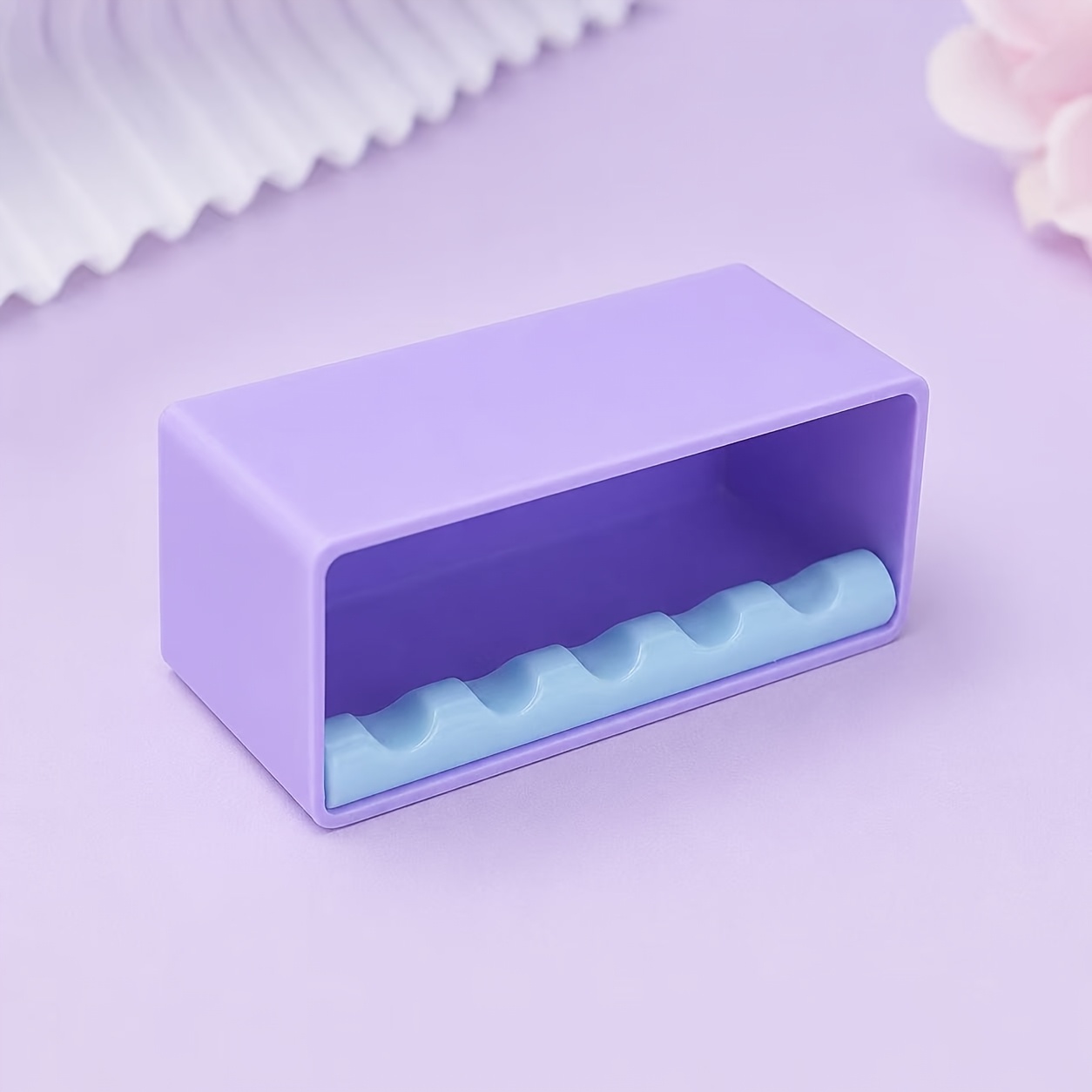 TEMU Porte-pinceaux à ongles avec , porte-stylos de nail art à 5 emplacements