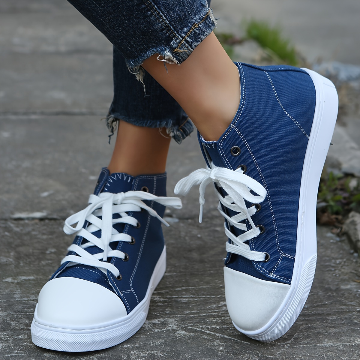 women s high top canvas sneakers classic comfortable fashion Temu