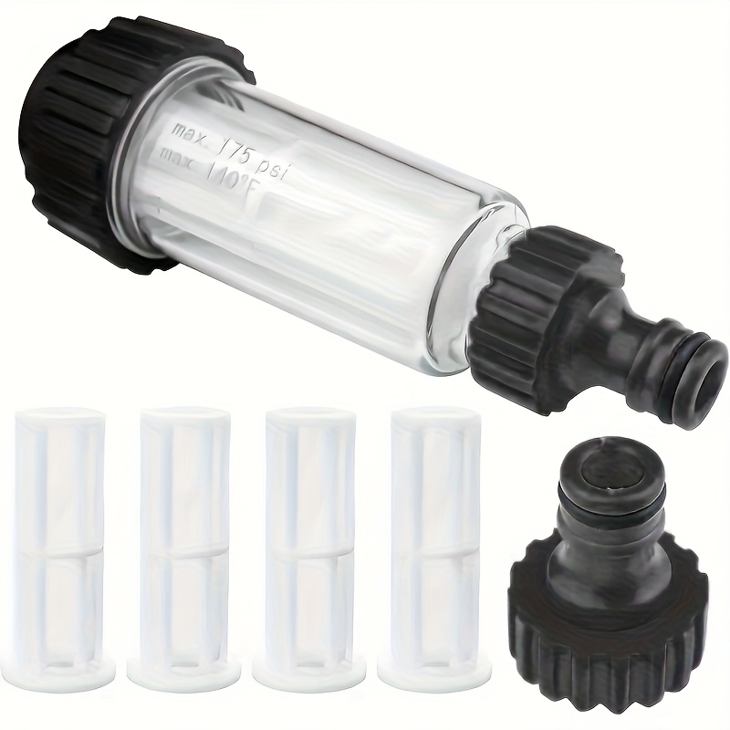 Image of Rv Water Filter Kit Pre-filter With 4 Filters And Quick Adapter, Suitable For High Pressure Washing Machines, Garden Pumps, Garden Irrigation, Rv Rv Water Parts