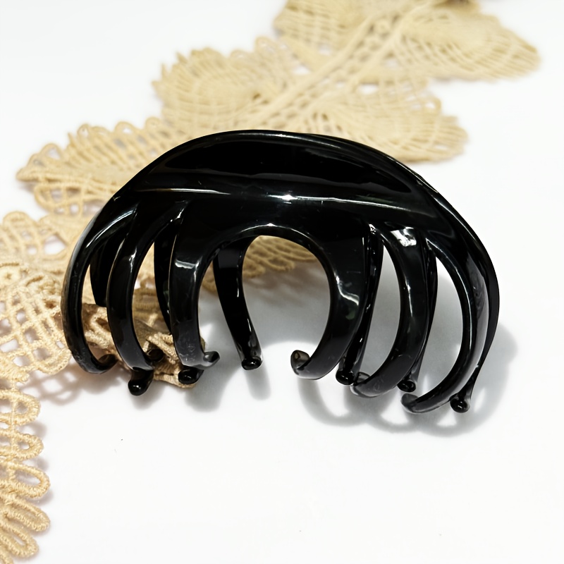 TEMU 1 Cute Pumpkin Simple Hair Clip Solid Color Hollow Hair Clip