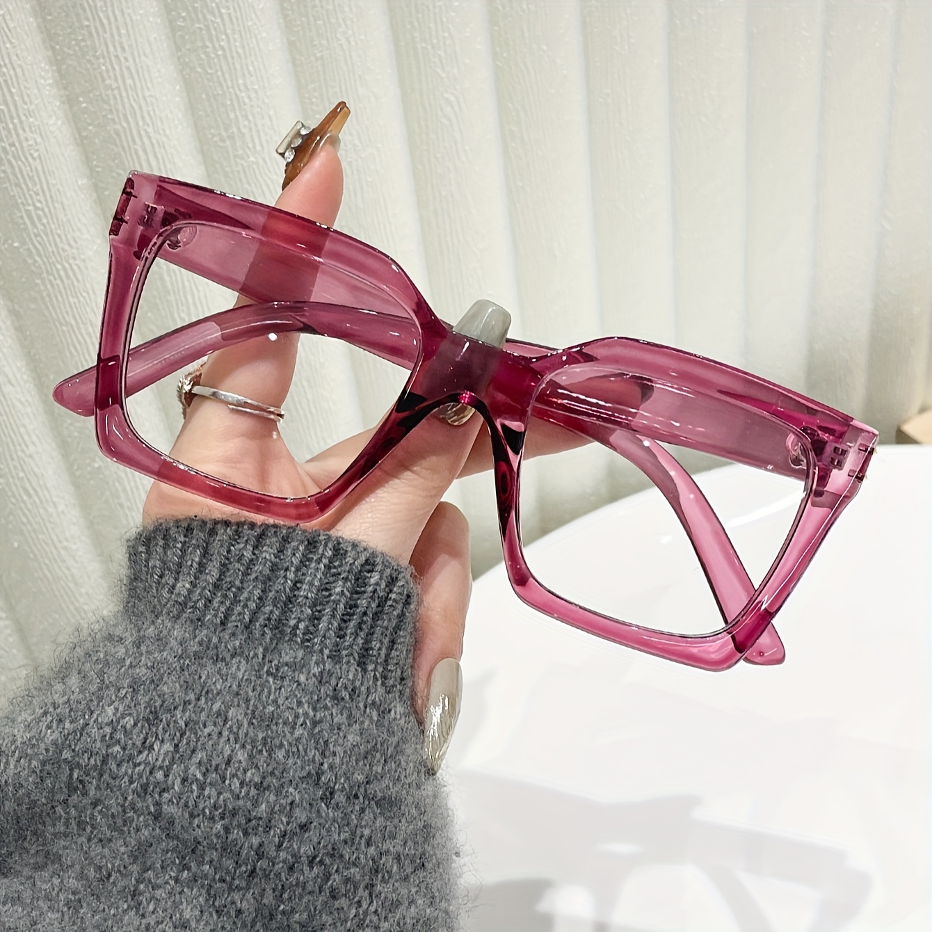 

Purple Frame For Women - , -blue , Includes Cleaning Cloth