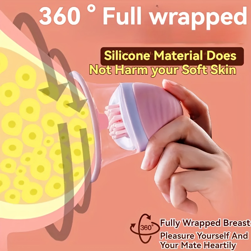 A Pair Of Nipple Suction Sex Toys, Strong Suction Stimulation Massagers And 10 Vibrator Rotation Modes, Rechargeable Adult Toys For Fun For Women And Couples With Three Pairs Of Massage Heads