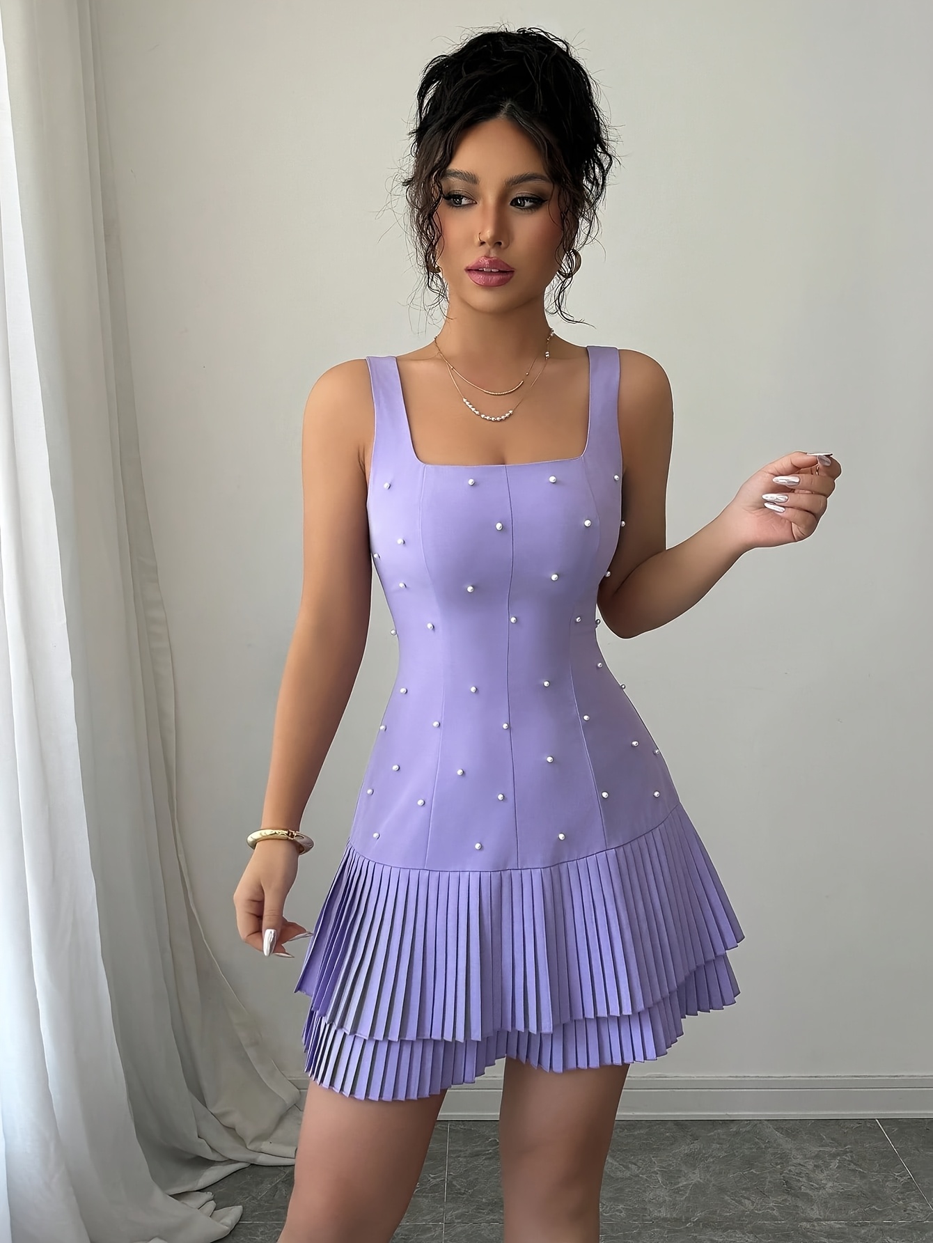 lavender dress women sold on Temu United States