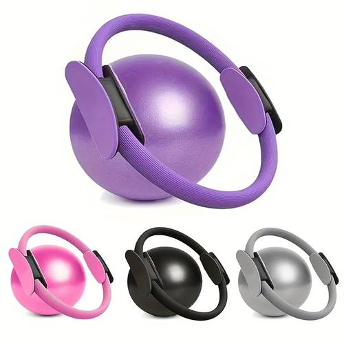 a 2pcs pilates and yoga set eva and pvc bands with a 9 84 inch thick yoga ball for stretching exercise and valentines day womens day and christmas
