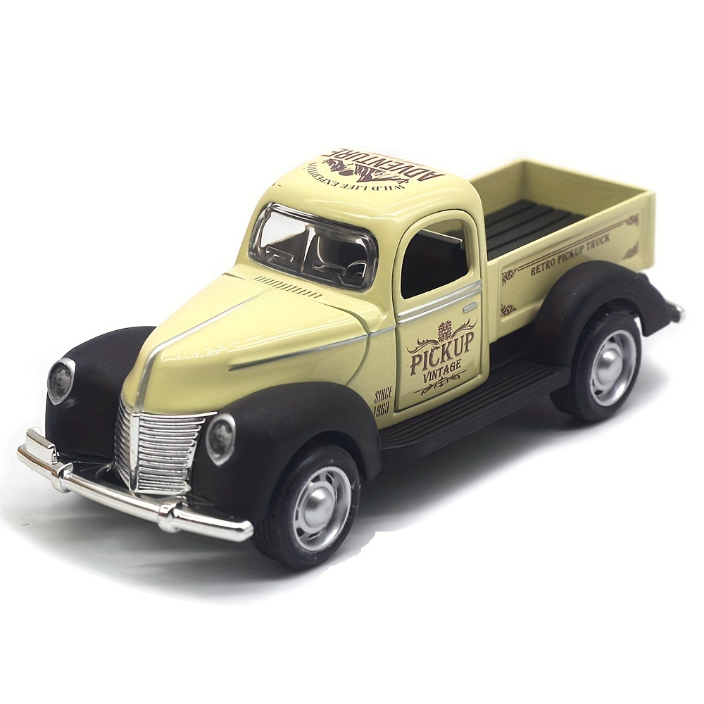 1:32 Alloy Pick Up Truck, Die Cast Model, Pull-back Cars, Car Model Collection, Xmas Gift Toys For Children