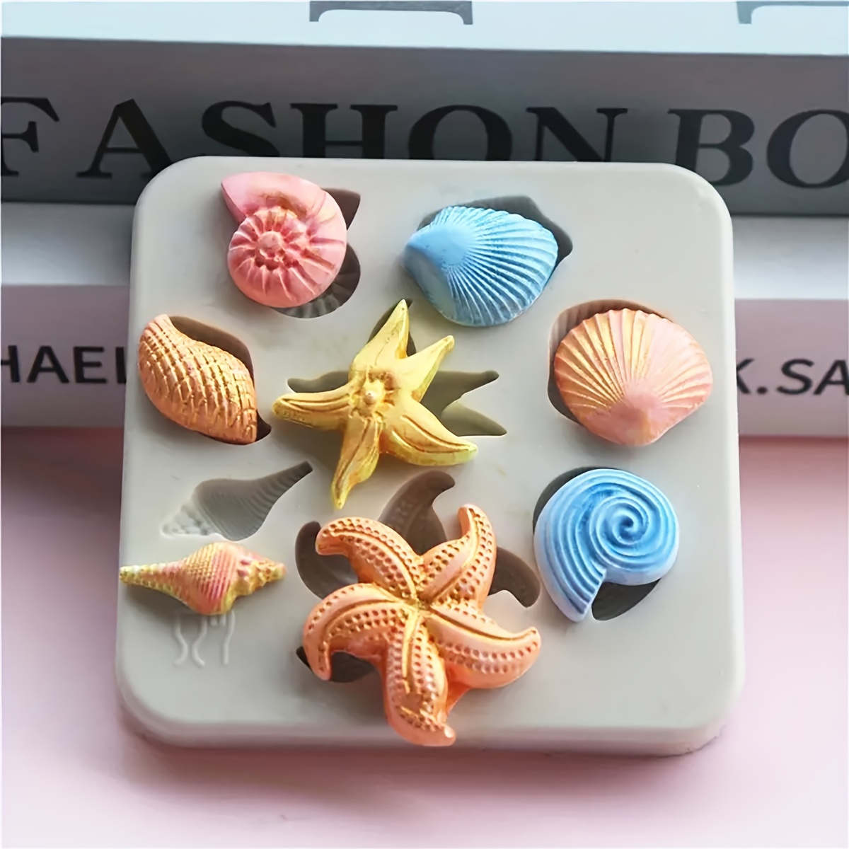 

Diy Marine Life Silicone Mold, 3d Conch Shell Starfish Silicone Mold, Marine Life Ornaments And Craft Decorations Mold.