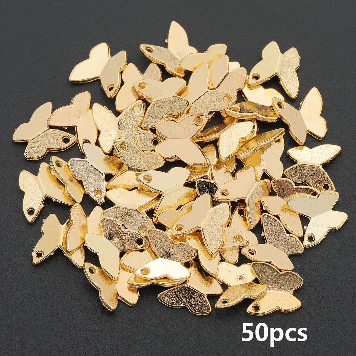 TEMU 50pz/100pz Ciondolo Lucido in , Catena Decorativa, Catena Colori Casuali, Ciondoli , Perline, Ciondoli per Braccialetti, per Collane, Orecchini,