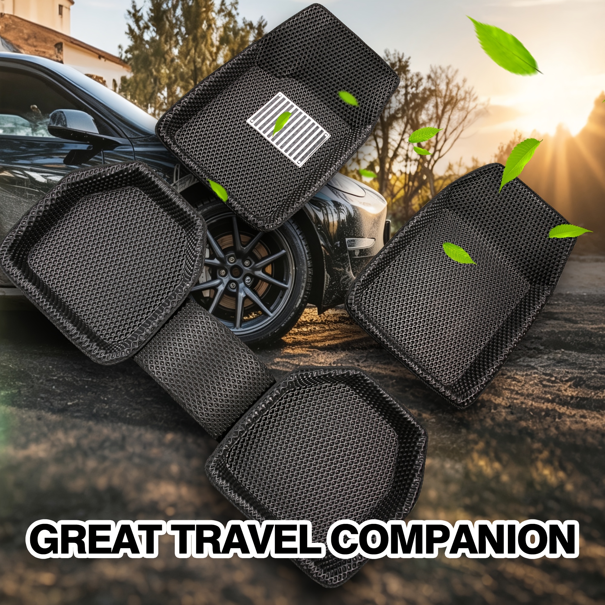 TEMU Tapis de voiture faciles à nettoyer, super faciles à installer et parfaits pour toutes . Voitures universelles disponibles en 4 options de