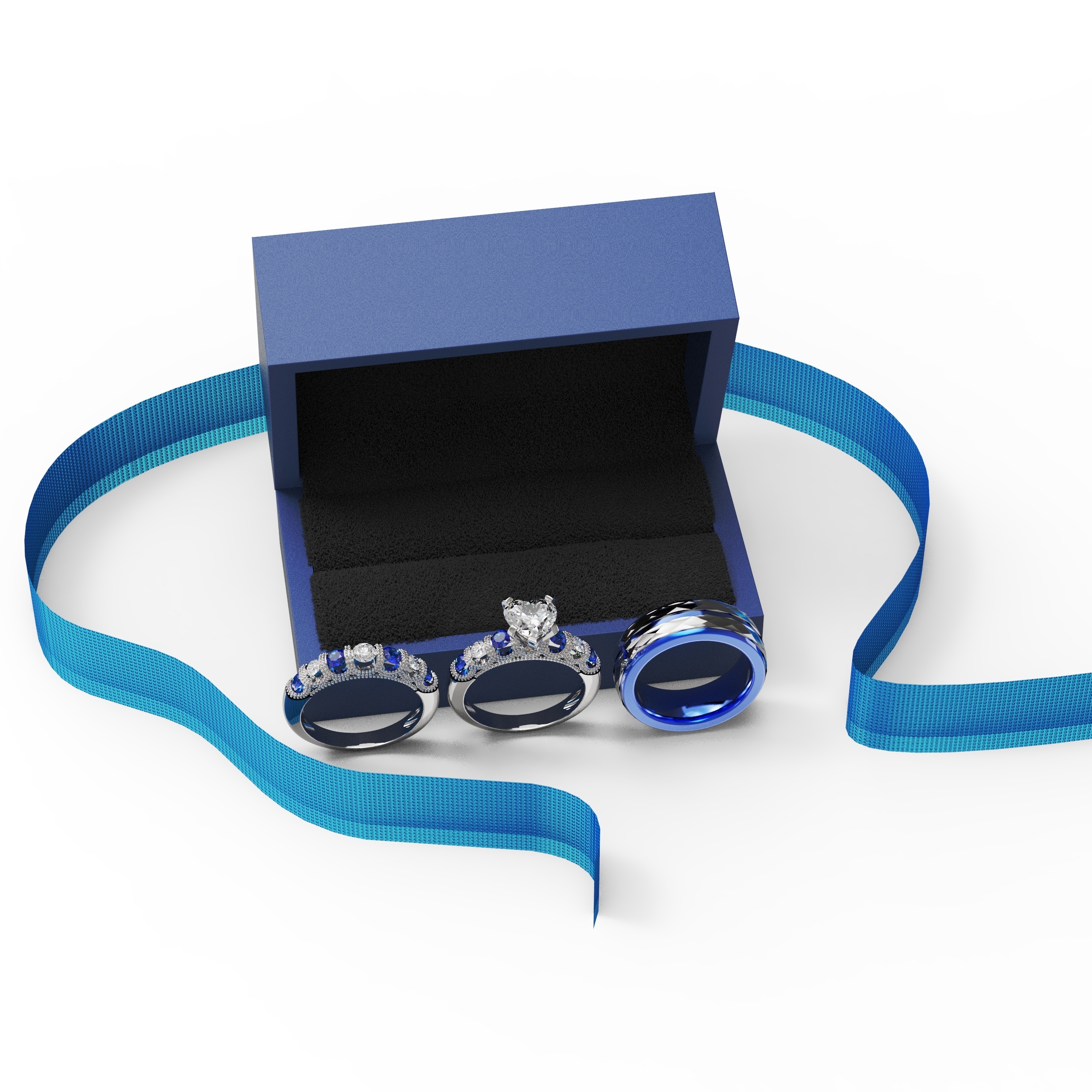 Promise Ring Set 3mm & 4mm, His And Hers Promise Rings, Matching Couple Rings Set, Promise Heart Rings, Engraved Sterling Silver Rings