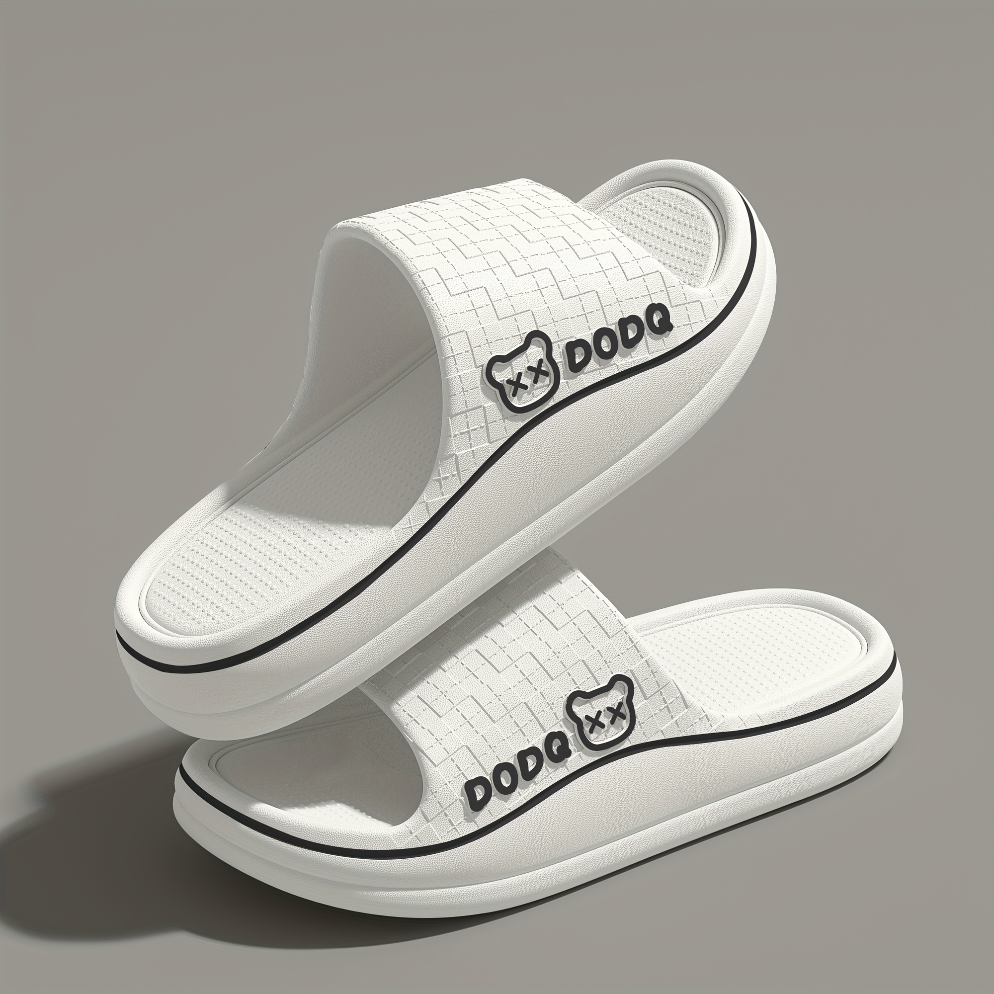 Women's EVA Slip-On Slippers - Comfortable Non-Slip Sole, Cute Cartoon Pattern, Lightweight Indoor/Outdoor Beach Sandals, Machine Washable All-Season Casual House Shoes, Slipon Design | Antislip Sole, House Slippers
