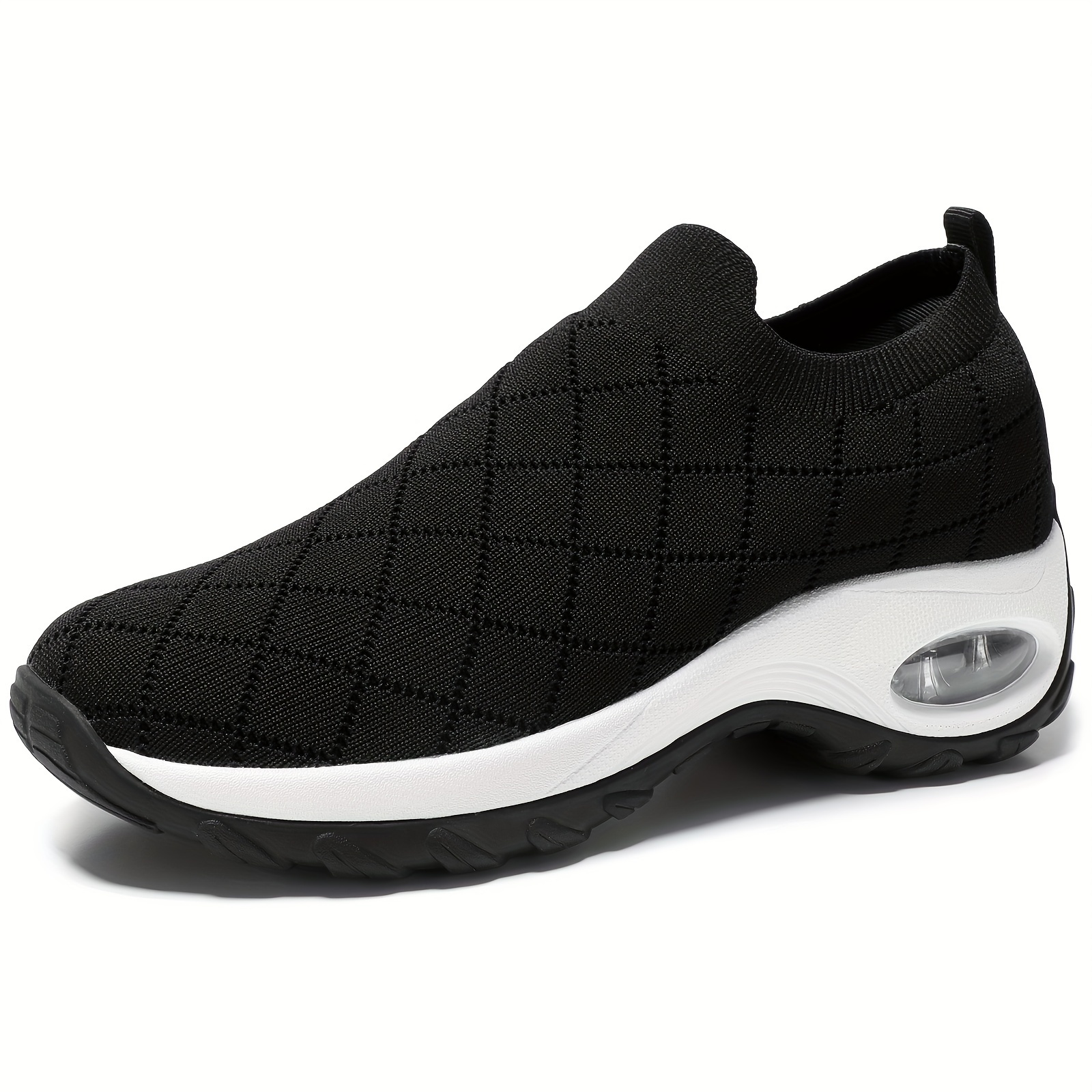 Black Womens Trainers With Arch Support Walking Shoes Women Arch