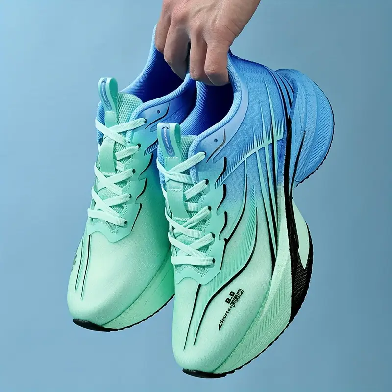 zapatillas de correr de malla tejida para hombre, - con cordones, antideslizantes, , zapatillas deportivas casuales y para exteriores, zapatillas deportivas casuales | diseño | construcción con cordones, zapatillas de correr Detalles del producto 8