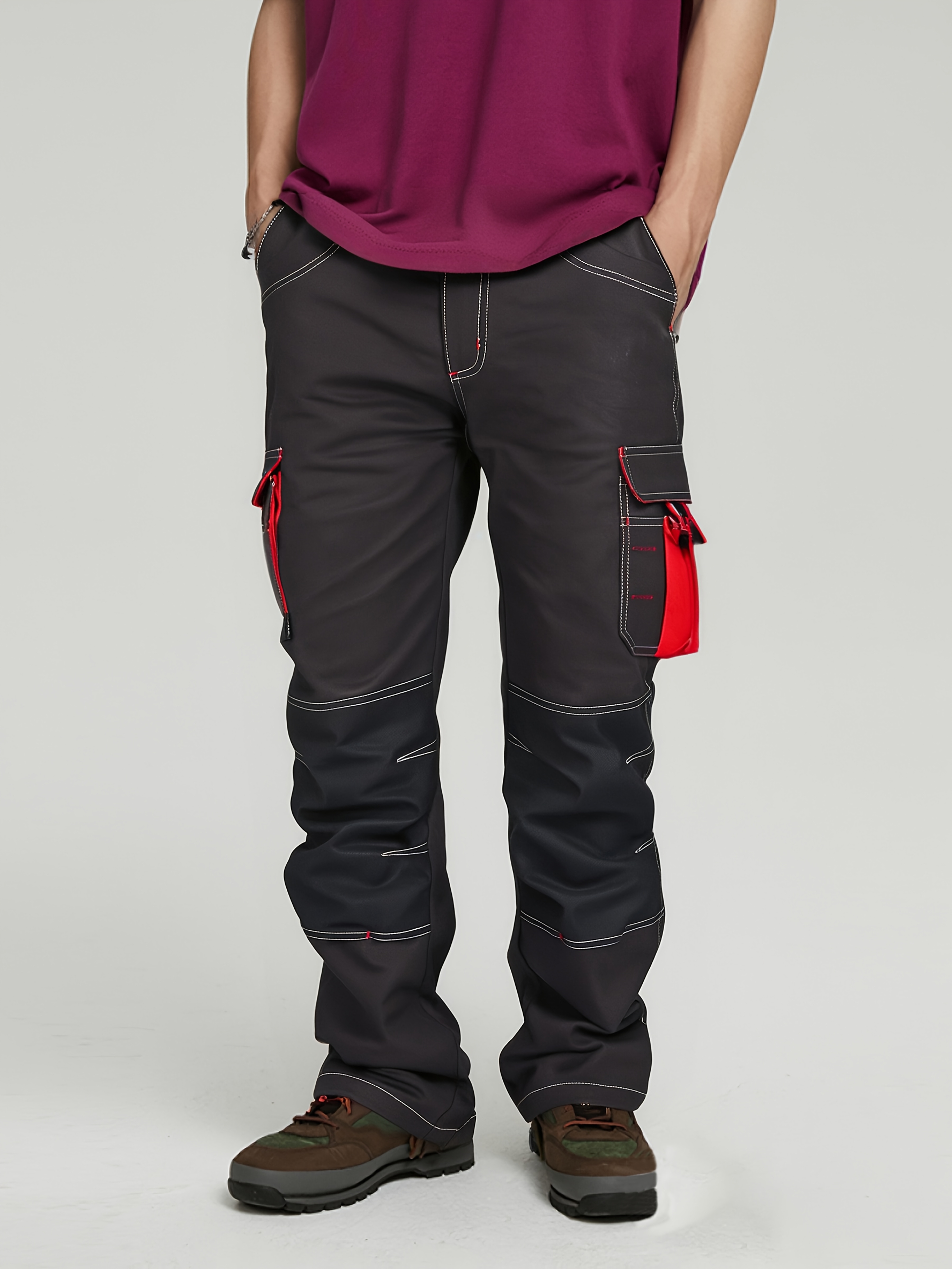 unisex reflective work pants heavy duty cotton multiple Temu