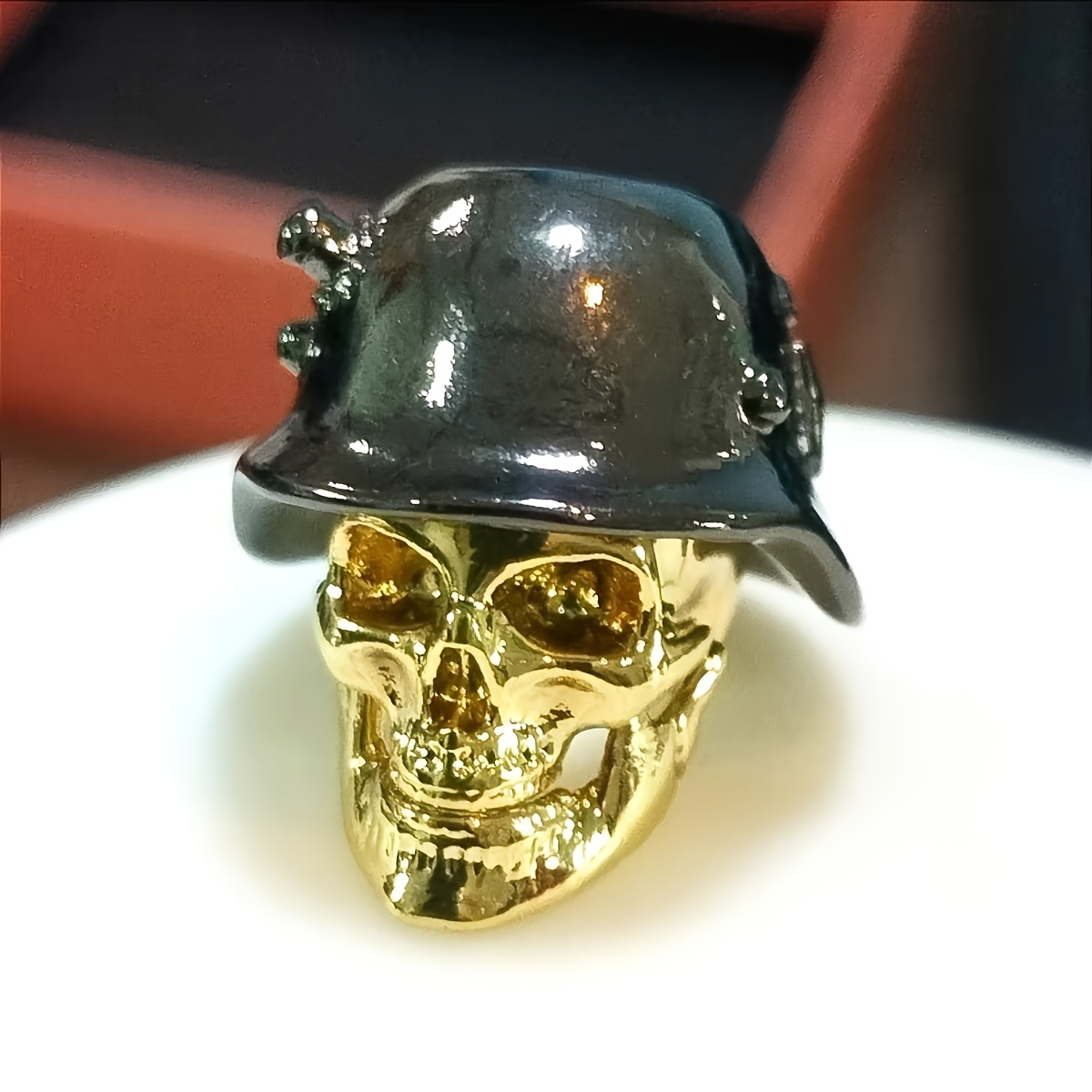 TEMU 1pc Street Skull Head Movable Accessory Fashion Niche Style A47