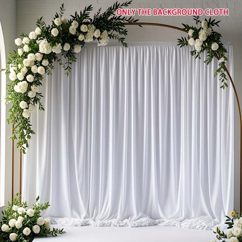 Elegant White Photography Background for Weddings and Birthdays