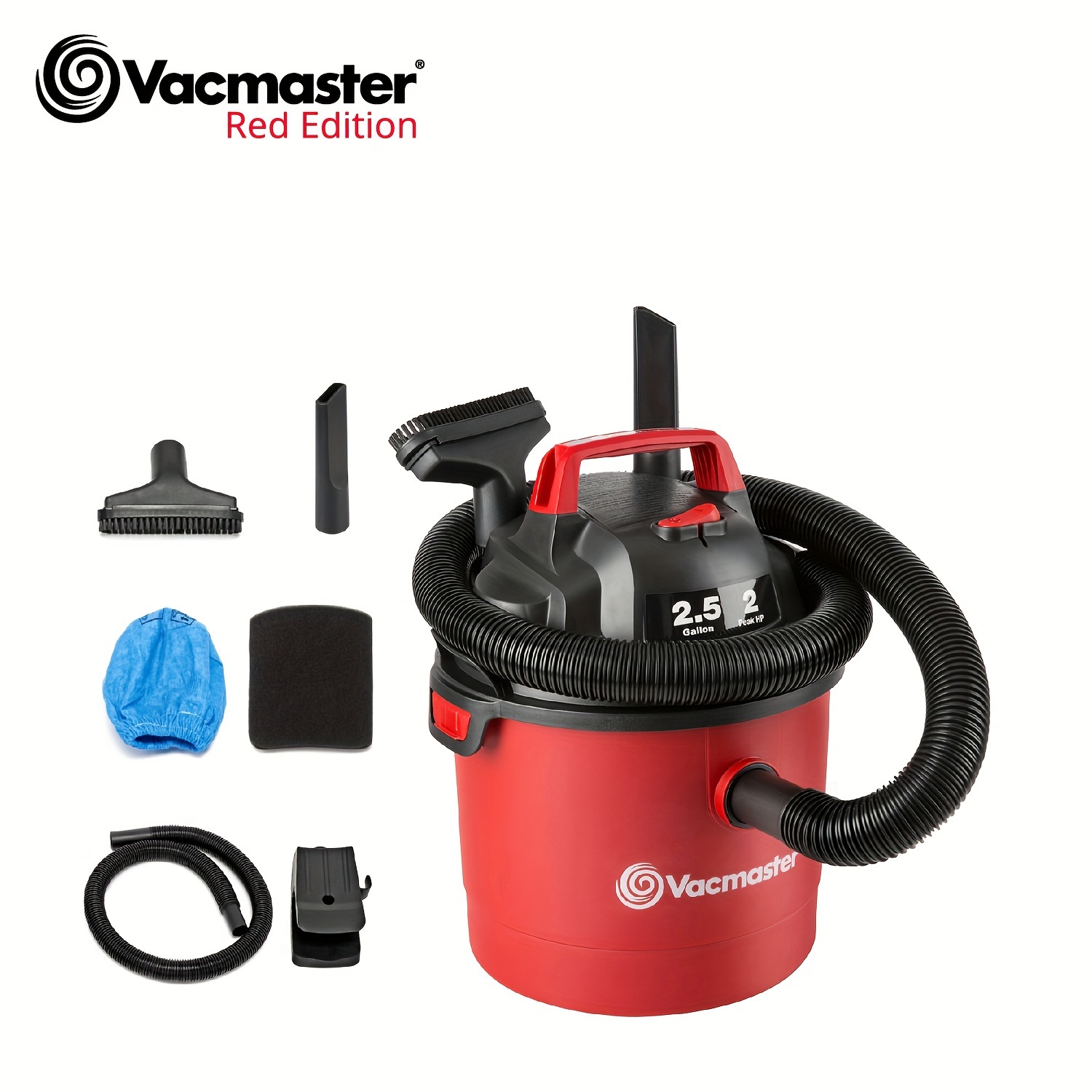 

Vacmaster Vom205p 1101 2.5 Gallon 2 Suction Wet Dry & For Cleaning Car, , Pet ,