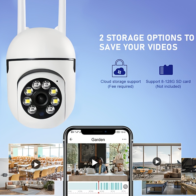 YIIYRY 1080P HD Smart WiFi Camera, Wall-Mounted Security System, with 2-Way Audio, Night Vision, Motion Detection, Remote Viewing, USB Powered, Compatible with Smartphones, for Ages 14+ details 4