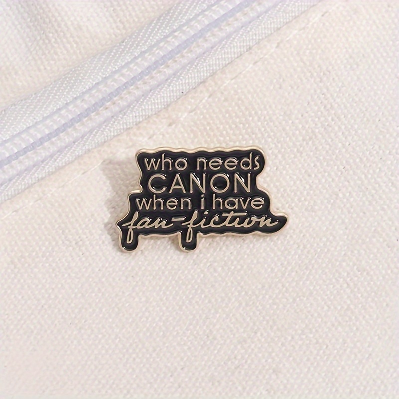 

Qihoo Enamel Lapel Pin - "who I Have Fan-" Metal Brooch For Backpacks, Clothes, - Decorative For ,