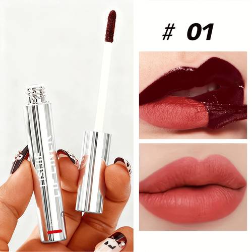 1pc of cosmetic lip glaze lipstick peelable lip liner lip gloss velvet waterproof long lasting coloring