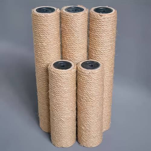 2pcs diy cat climbing frame in multiple sizes assembly sisal rope wrapped kitten toy for scratching furniture