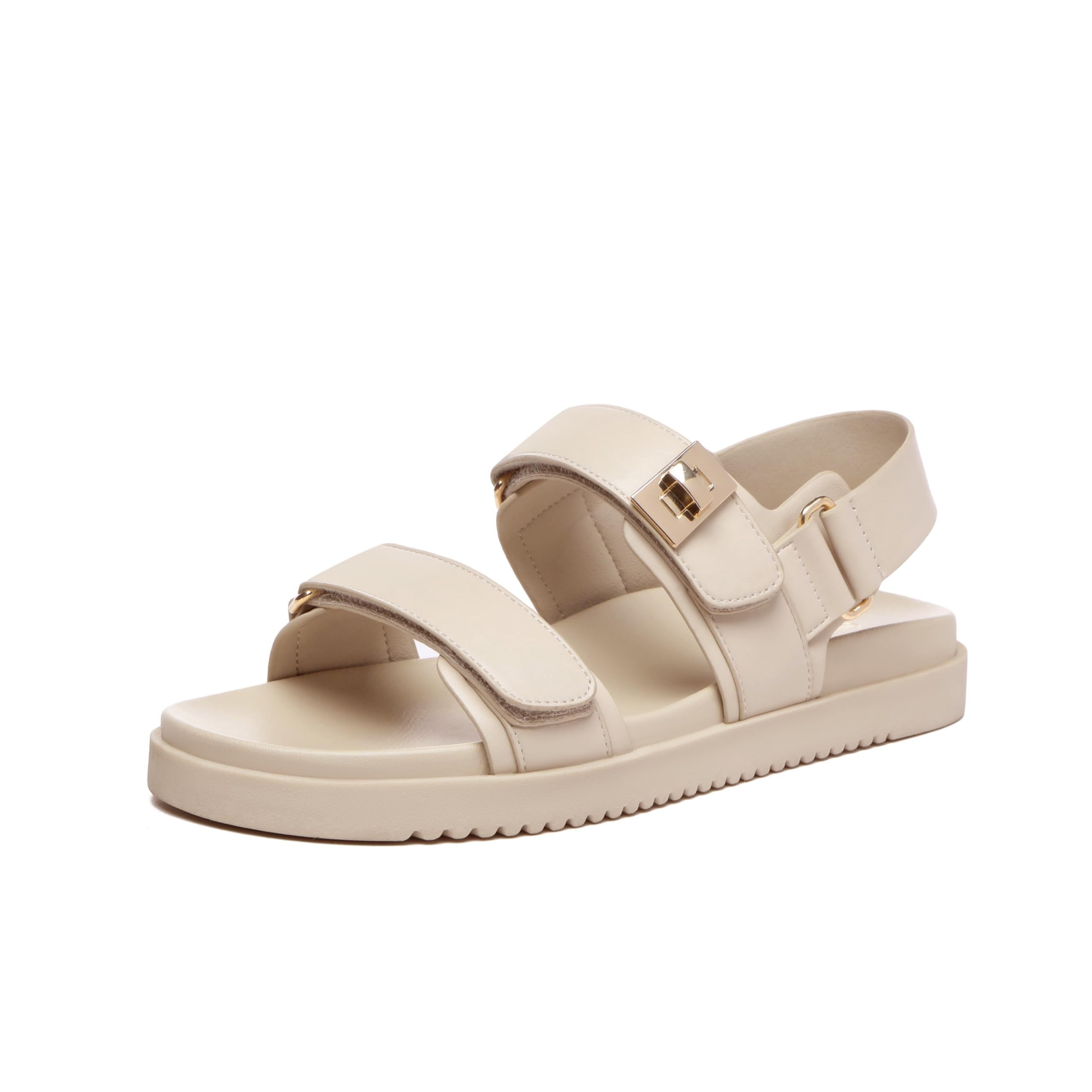

Women's Flat Sandals, Classic Adjustable Double Strap Open Toe Summer Beach Outdoor Sandals