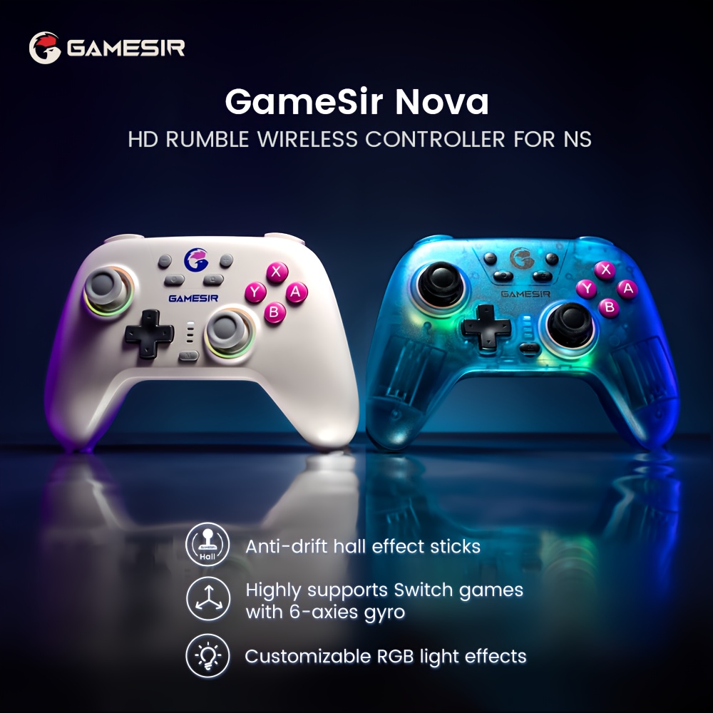 

Gamesir 2.4g Wireless Controller For Windows Pc, , Android, Switch & Steam Deck, Wirelesss Controller Gamepad With Hall Effect Trigger, Turbo, Rumble Vibration