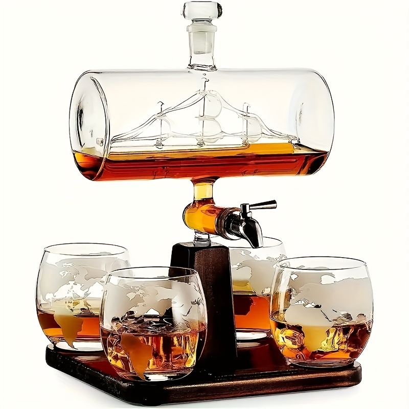 Ship Whiskey Decanter Set