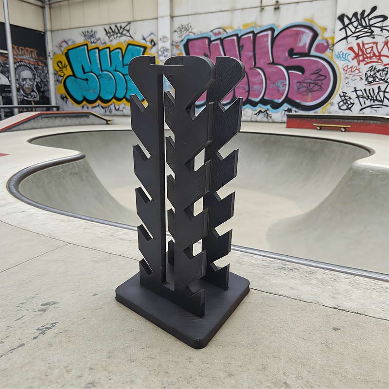 TEMU Skateboard-Displayständer, Professioneller Skateboard-Regalständer, Fünfschichtiger Schräg-Skateboard-Befestigungsrahmen,