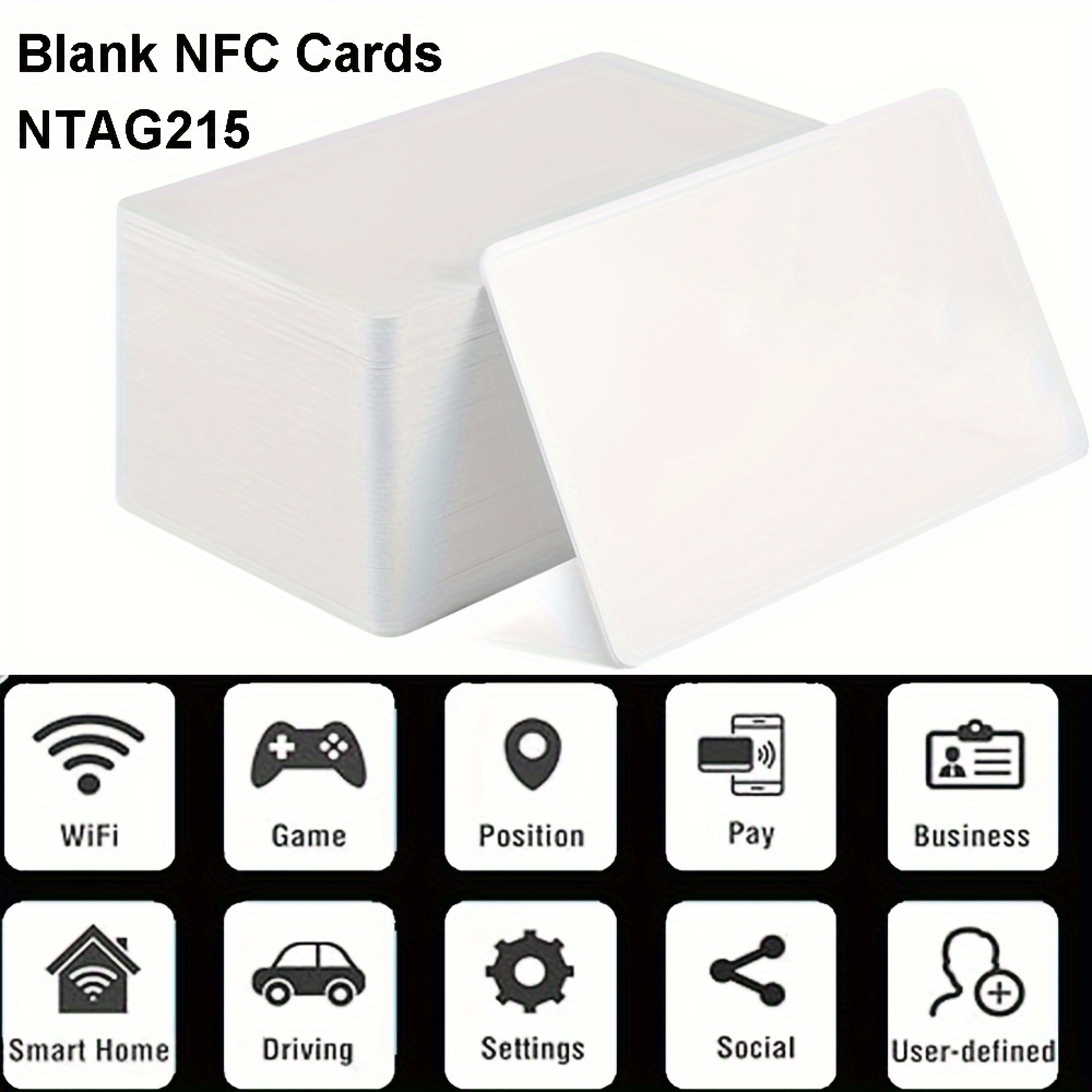 

20pcs Pvc Nfc - Programmable Ntag215 504 , Compatible All Nfc Devices For & Use