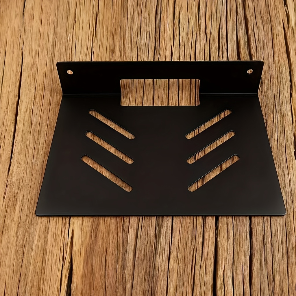 TEMU Metal Floating Shelf Suitable For Projectors, Wireless Routers, Tvs And , Bedside Projectors, And Gaming Consoles Or Audio-visual Equipment.