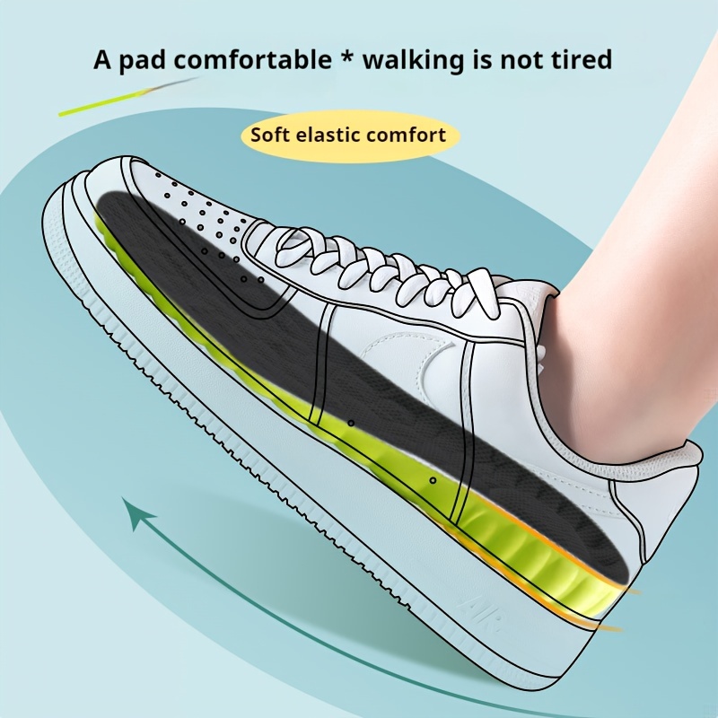 EVA Sports Insoles - Thick, Soft & Breathable with Heel Support | Sweat-Absorbent & Odor-Resistant for Running, Basketball & Casual Attire